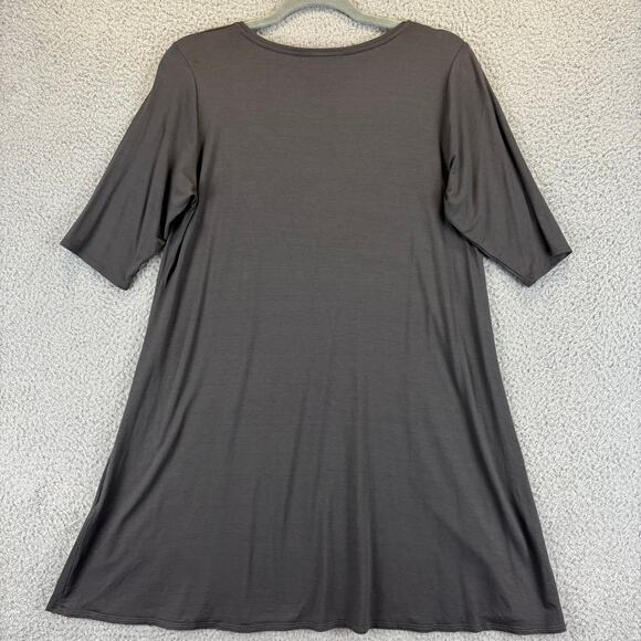 Eileen Fisher Tunic Small Lagenlook Minimalist Quiet Luxury Jersey Knit Stretchy - Picture 9 of 10